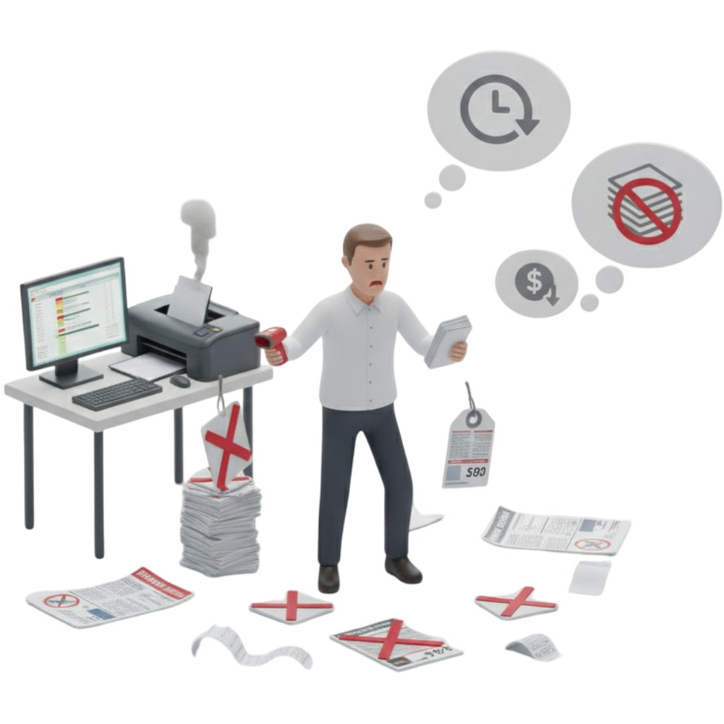 Static menu deadlock icon